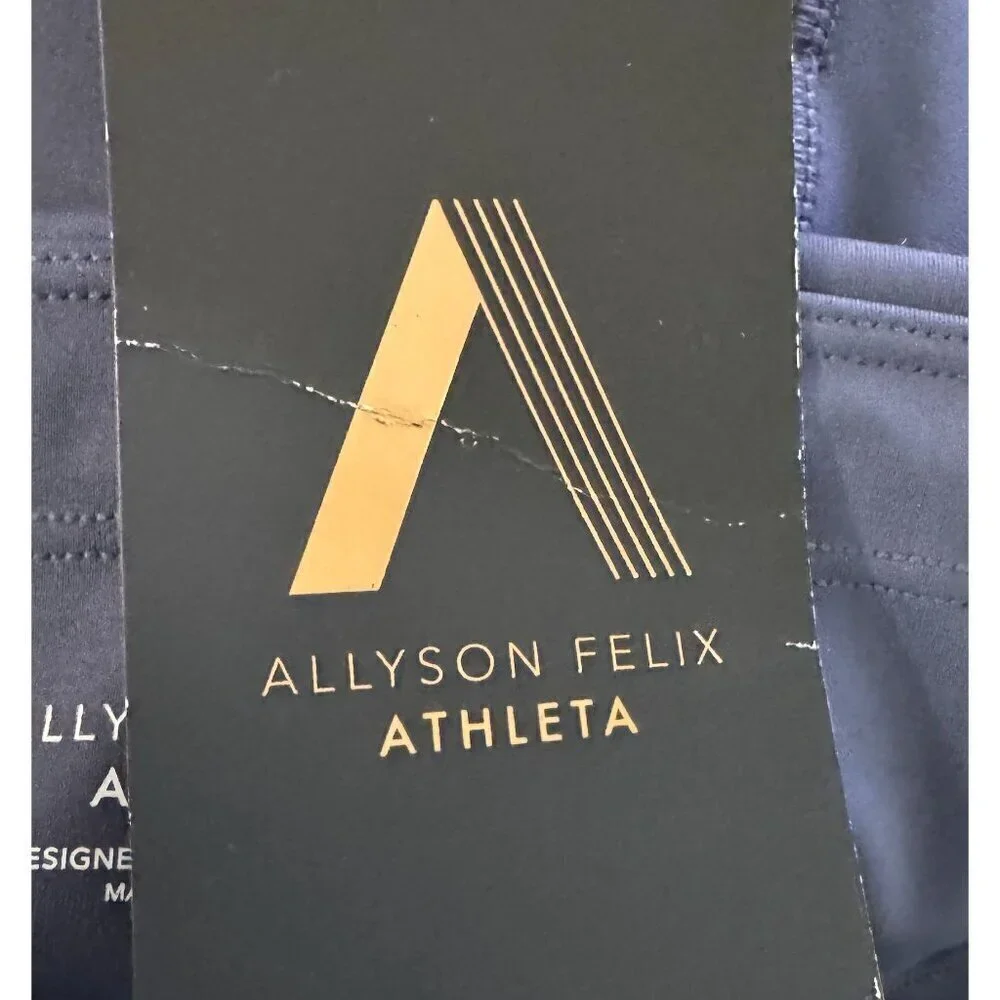 Athleta Allyson Felix Legend Leggings 7/8 Tights Womens size 1X Blue NWT